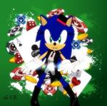  &#9824; &#9827; &lt;3 ace_of_clubs ace_of_hearts ace_of_spades ambiguous_gender boots card chips dice extended_hand female gloves green_eyes hat hedgehog hedgehogfemale mammal necktie open_mouth playing_card poker poker_chips sega solo sonic_(series) sonic_the_hedgehog tg 