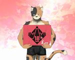 bulge calico_cat cat feline jun_nekonishi male mammal morenatsu underwear 