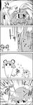  animal_ears basket comic futatsuiwa_mamizou gradient_hair greyscale highres hijiri_byakuren monochrome mouse_ears multicolored_hair nazrin no_humans spinning tail tani_takeshi touhou translated yukkuri_shiteitte_ne 