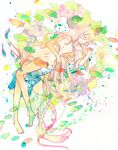  7:24 barefoot closed_eyes highres ia_(vocaloid) long_hair solo vocaloid 