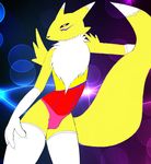  canine corset crossdressing dancing digimon fluffytail fox fur horney hot invalid_color invalid_tag male mammal murry pink pink_clothing purpel renamon solo white wiskar yellow yellow_fur 