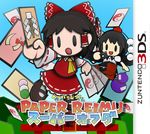  :o ascot black_hair bow camera cover detached_sleeves fake_cover gohei hair_bow hair_tubes hakurei_reimu handheld_game_console happy hat long_sleeves mary_janes multiple_girls nintendo_3ds ofuda open_mouth paper_mario parody red_bow shameimaru_aya shan_grila shoes short_hair skirt solid_oval_eyes spell_card text_focus tokin_hat touhou 