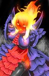  1girl breasts demon dormammu fire genderswap large_breasts marvel monster_girl yukimimi 