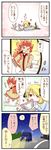  1girl 4koma adeku_(pokemon) artist_self-insert comic gen_4_pokemon highres pokemon pokemon_(creature) purugly shirona_(pokemon) sougetsu_(yosinoya35) translated 