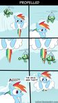  blade cloud comic english_text equine eyewear female feral flying friendship_is_magic goggles hair horse loceri mammal multi-colored_hair my_little_pony outside pegasus pony propeller purple_eyes rainbow_dash_(mlp) rainbow_hair sky tank_(mlp) text tortoise wings 