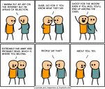  clothing comic cyanide_and_happiness dialog english_text human humor male mammal not_furry plain_background rob_denbleyker text white_background 
