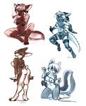  breasts butt canine cat chibi clothed clothing controller crossed_arms cute dickgirl dingbat doberman dog feline female fox foxjump intersex jenette looking_at_viewer mammal nude pussy sheath side_boob sketch skimpy skunk striped_tail video_games 