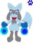  alpha_channel blue_eyes eyes female happy marquis2007 nintendo pok&#233;mon pok&eacute;mon riolu video_games 