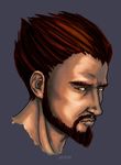  beard brown_eyes brown_hair facial_hair kanzas male male_focus playstation serious the_legend_of_dragoon 