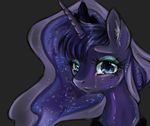  blue_eyes blue_hair crown crying dreampaw equine female feral friendship_is_magic hair hi_res horn horse looking_at_viewer mammal multi-colored_hair my_little_pony plain_background pony princess princess_luna_(mlp) royalty tears 