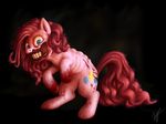  blood blue_eyes creepy cutie_mark equine female feral friendship_is_magic fur grin hair horse jockey_(left_4_dead) l4d left_4_dead_(series) looking_at_viewer mammal melvismd my_little_pony nightmare_fuel no_lips pink_fur pink_hair pinkie_pie_(mlp) pony rape_face signature solo the_jockey undead valve video_games zombie 