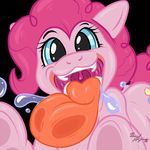  blue_eyes cutie_mark equine female feral friendship_is_magic fur hair happy horse licking looking_at_viewer mammal mawshot messy mouth_shot my_little_pony open_mouth pink_fur pink_hair pinkie_pie_(mlp) plain_background pony renaayama saliva solo teeth tongue tongue_out uvula vorarephilia vore 
