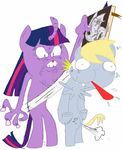  blonde_hair cutie_mark derpy derpy_hooves_(mlp) equine esprites female friendship_is_magic fur grey_fur hair horn horse mammal multi-colored_hair my_little_pony pegasus pony solo twilight_sparkle_(mlp) unicorn what what_has_science_done wings 