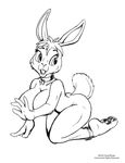  breasts collar doug_winger female lagomorph mammal rabbit 