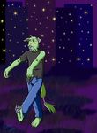  canine fox fur fuzzycoma green_fur invalid_color male mammal night stars undead zombie 