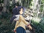  brown_hair clannad ichinose_kotomi possible_duplicate purple_hair 