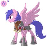  alpha_channel armor blue_hair equestria-prevails equestria_prevails equine female feral firefly_(mlp) friendship_is_magic hair horse mammal my_little_pony pegasus plain_background pony purple_eyes solo standing transparent_background wings 