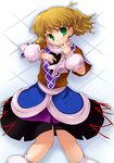  arm_warmers blonde_hair green_eyes mizuhashi_parsee ozaki_(ko-zaki) scarf solo touhou 