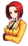  ashford_academy_uniform code_geass green_eyes kallen_stadtfeld kara_(color) lowres necktie red_hair school_uniform short_hair solo 