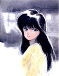  80s ayukawa_madoka black_hair blue_eyes highres kimagure_orange_road long_hair oldschool solo takada_akemi 