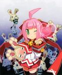  1girl attouteki_yuugi_mugen_souls blush chou_chou chou_chou_egotistical compile_heart heart hearts mugen_souls pink_hair shampuru wink 