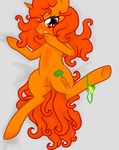  carrot carrot_clop carrot_clop_(mlp) carrot_dildo equine female feral fur hair horn improvised_dildo invalid_tag long_hair looking_at_viewer lying mammal my_little_pony on_back open_mouth orange_fur orange_hair original_character panties plain_background presenting pussy sex_toy solo spread_legs spreading underwear undressing unicorn 