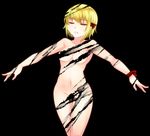  aoshima blonde_hair censored closed_eyes convenient_censoring hair_ribbon highres nude older ribbon rumia solo touhou 