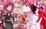  2girls elfen_lied lucy pink_hair tagme 