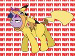  costume english_text equine female feral friendship_is_magic hair horn mammal my_little_pony nintendo pikachu pok&#233;mon pok&eacute;mon recursion scootaloo_(mlp) solo text twilight_sparkle_(mlp) two_tone_hair unicorn video_games wall_of_text why wings 