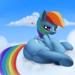  &lt;3 blue_fur butt cutie_mark equine female feral friendship_is_magic fur hair inviting looking_at_viewer looking_back mammal multi-colored_hair my_little_pony pegasus pony-fuhrer presenting purple_eyes pussy rainbow_dash_(mlp) rainbow_hair seductive smile solo tres-apples wings 