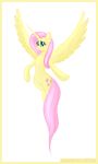  absurd_res alpha_channel border cutie_mark equine female feral fluttershy_(mlp) friendship_is_magic green_eyes hair hi_res horn horse jameshalt looking_at_viewer mammal my_little_pony pink_hair plain_background pony smile solo super_res text transparent_background unicorn winged_unicorn wings yellow_body 