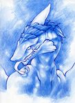  blue_theme dragon fangs harag male netherdrake netherwing open_mouth portrait scalie solo tongue tongue_out video_games warcraft world_of_warcraft 