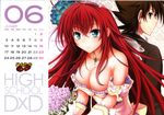  1girl absurdres calendar high_school_dxd highres hyoudou_issei red_hair rias_gremory 