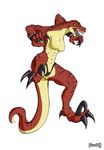  abs breasts camel_toe claws crossgender dinosaur female freefox invalid_tag killer_instinct lizard muscles muscular_female reptile riptor ritpor scalie solo thong yellow_eyes 