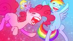  cmaggot cutie_mark derpy_hooves_(mlp) equine female feral flying friendship_is_magic group hair horse mammal multi-colored_hair my_little_pony open_mouth party pegasus pink_hair pinkie_pie_(mlp) pony rainbow_dash_(mlp) rainbow_hair smile teeth tongue wings 