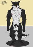  abs anthro balls biceps canine fur male mammal maxime-jeanne muscles were werewolf wolf 