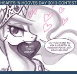  &lt;3 contest english_text equine female feral friendship_is_magic horse john_joseco looking_at_viewer mammal my_little_pony pony princess princess_celestia_(mlp) royalty solo text 