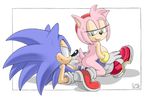  anthro anus blue_hair blush breasts butt cool_blue coolblue cum cum_in_pussy cum_inside female green_eyes hair hair_band hedgehog male mammal nude open_mouth penetration penis pink_hair plain_background pussy sega sex smile sonic_(series) sonic_the_hedgehog straight sweat vaginal vaginal_penetration white_background 