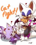  &lt;3 anthro bat blaze_the_cat blush breasts duo english_text feline female interspecies lesbian lying mammal nancher nipples on_back open_mouth partially_clothed plain_background pussy rouge_the_bat sega sonic_(series) text tribadism white_background wings 