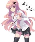 anger_vein angry bad_id bad_pixiv_id cape long_hair looking_at_viewer louise_francoise_le_blanc_de_la_valliere oryou pink_eyes pink_hair simple_background solo thighhighs wand white_background zero_no_tsukaima zettai_ryouiki 