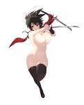  asuka_(senran_kagura) breasts cait naked pussy senran_kagura sword thighhighs 