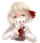  bad_id bad_pixiv_id blood blood_in_mouth blood_on_face lispict open_mouth rumia solo touhou uvula white_background 