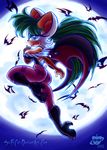  bat big_breasts black_nose boots breasts butt cleavage clothed clothing cosplay darkstalkers elbow_gloves female fingerless_gloves flying gloves green_eyes green_hair hair heels high_heeled_boots high_heels legwear long_hair makeup mammal moon morrigan_aensland rouge_the_bat scificat sega side_boob skimpy solo sonic_(series) thigh_high_boots thigh_thighs thighs tight_clothing tights video_games white_hair wings 