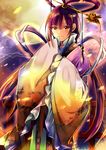  akishima_kei bad_id bad_pixiv_id blush chinese_clothes hair_ornament hair_rings hair_stick hanfu long_hair magi_the_labyrinth_of_magic ren_kougyoku shawl smile solo wide_sleeves yellow_eyes 