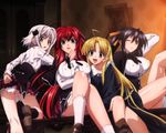  asia_argento highschool_dxd himejima_akeno rias_gremory toujou_koneko 