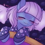  2013 bed blush bubble bubbles corrupteddiscipline equine female feral friendship_is_magic hair horse lying mammal my_little_pony pajamas photo_finish_(mlp) pillow pony sleeping smile white_hair zzz 