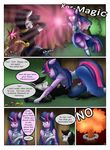  anthro anthrofied breasts clothed clothing comic domination equine eye_contact female friendship_is_magic horn horse itsuko103 luircin magic male mammal my_little_pony nipples original_character pandemonium pony torn_clothing twilight_sparkle_(mlp) unicorn 