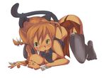  animal_ears braid breasts cat_ears cleavage large_breasts original solo tail thighhighs ushi_hashiru 