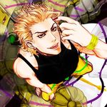  bad_id bad_pixiv_id blonde_hair dio_brando fangs fingernails h.ak1no jojo_no_kimyou_na_bouken red_eyes stand_(jojo) stardust_crusaders the_world 