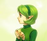  bad_id bad_pixiv_id blue_eyes green_hair green_hairband hairband instrument lowres ocarina pointy_ears saria shiwashiwa_no_kinchakubukuru short_hair the_legend_of_zelda the_legend_of_zelda:_ocarina_of_time 